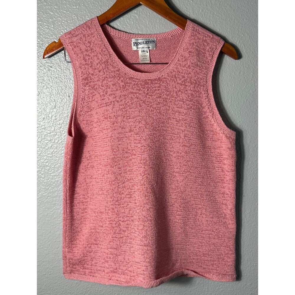 Pendleton Womens Pink Sleeveless Sweater Vest Tank Top Size XL